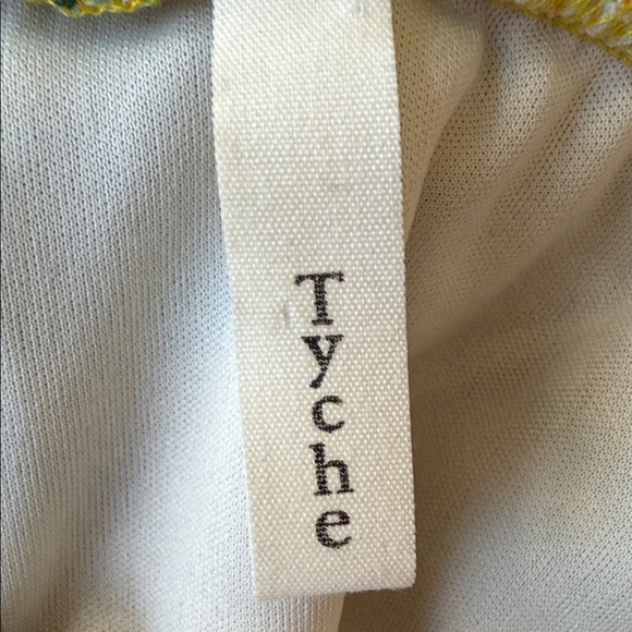 Tyche Strapless Dress in Yellow and Multicolor Pattern - Picture 2 of 3